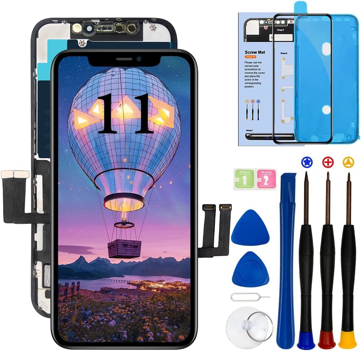 Amazon.co.jp: for iPhone 11 液晶パネル 画面交換 LCD フロント修理