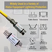 Vista 2 de Protector coaxial de rayos de sobretensión/supresor de sobretensiones, para protector de satélite en línea, caja de cable, amplificador
