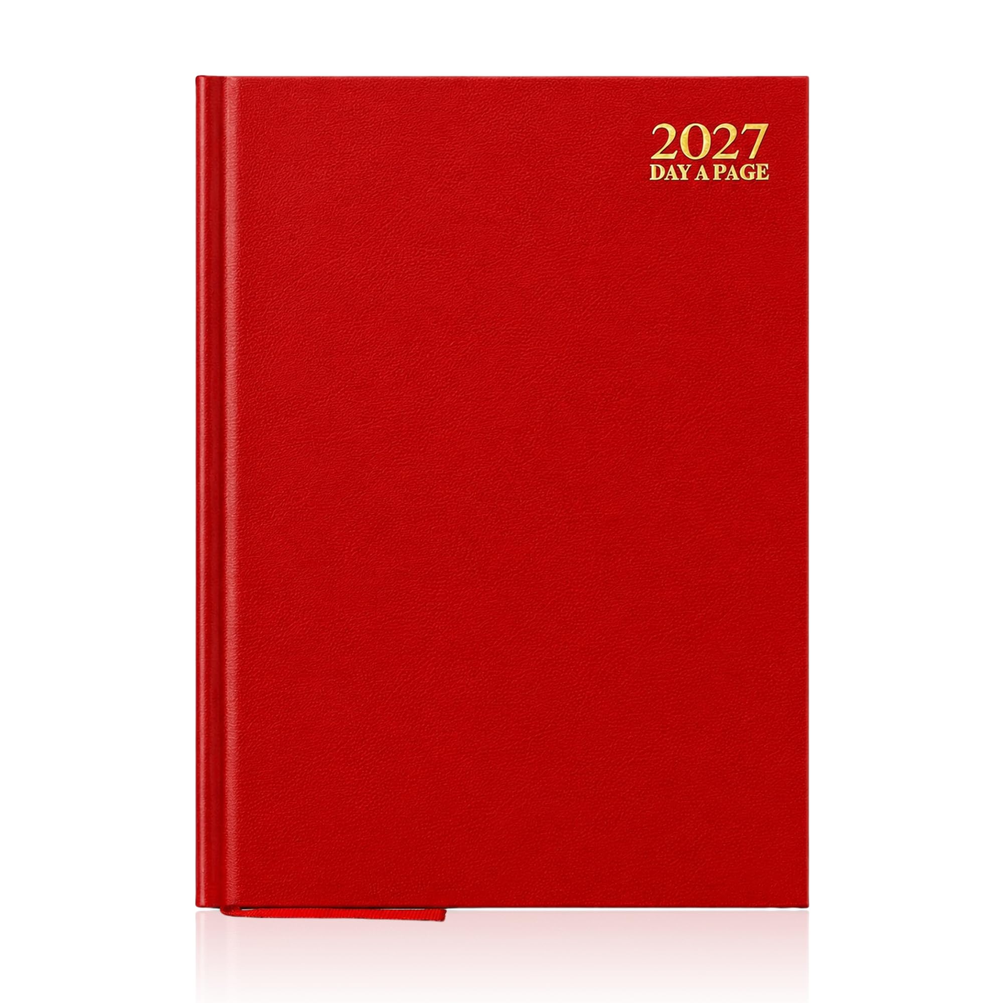 G4GADGET A4 2027 Day a Page Red Diary Hardback