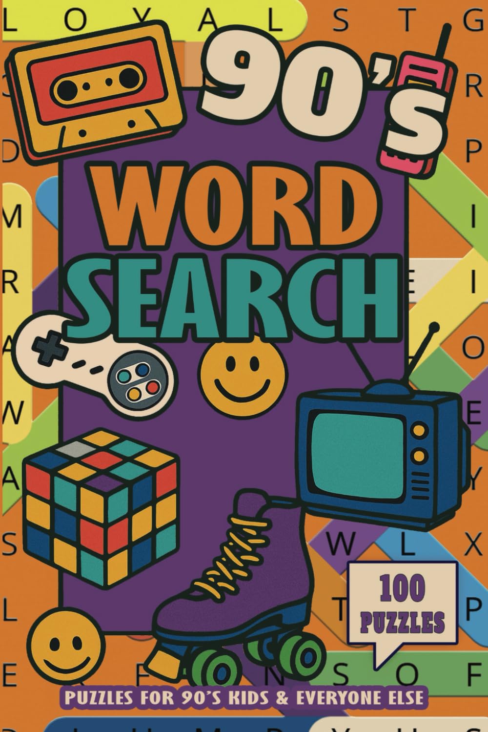 90s Word Search Book: Nostalgic 1990's - Large Print Word Puzzles - 100 Puzzles Per Book - 6x9 Inches Travel Size - Great Gift For Vacations &