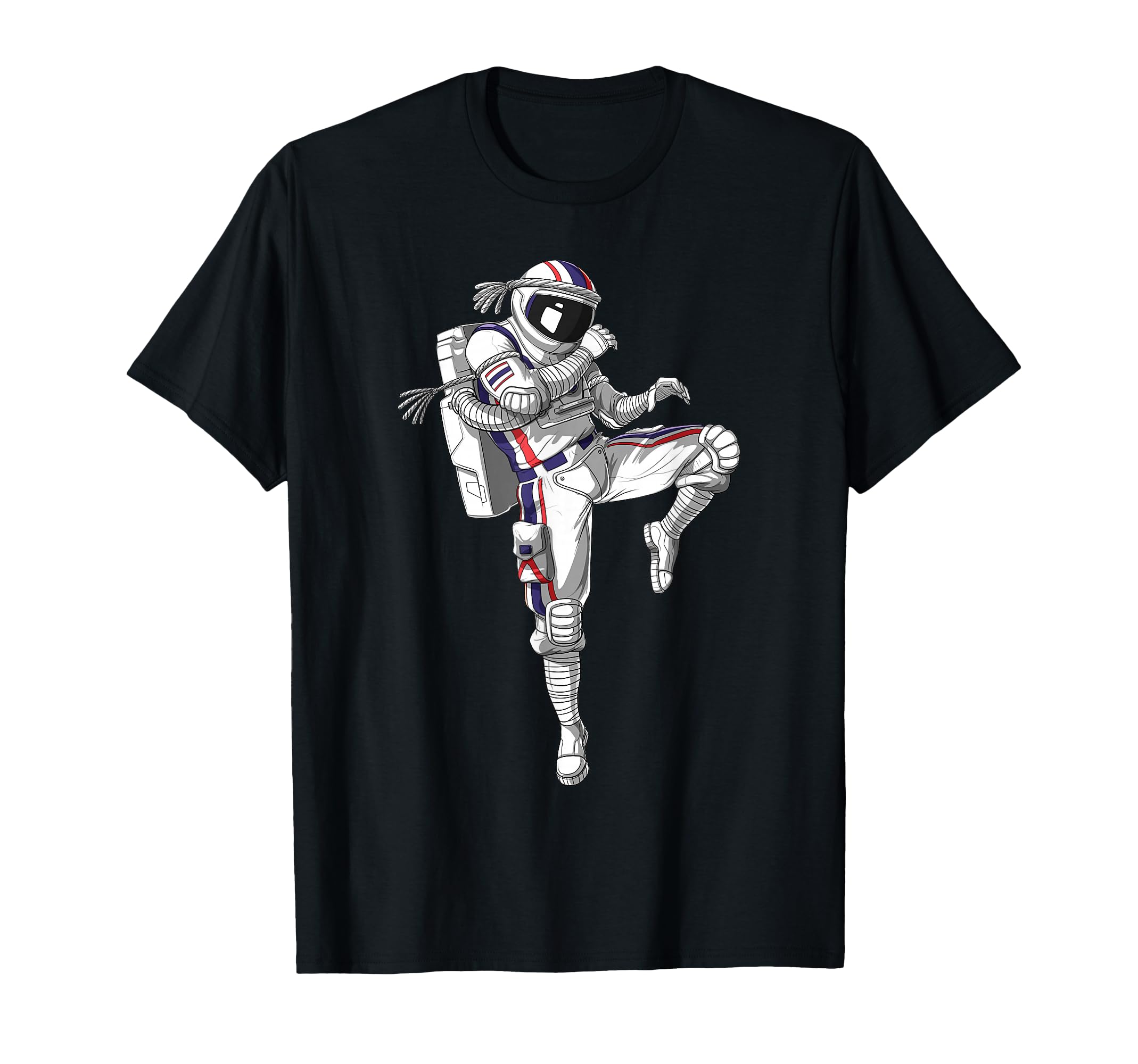 Astronaut Muay Thai Boxing Karate Kickboxing Martial Arts T-Shirt