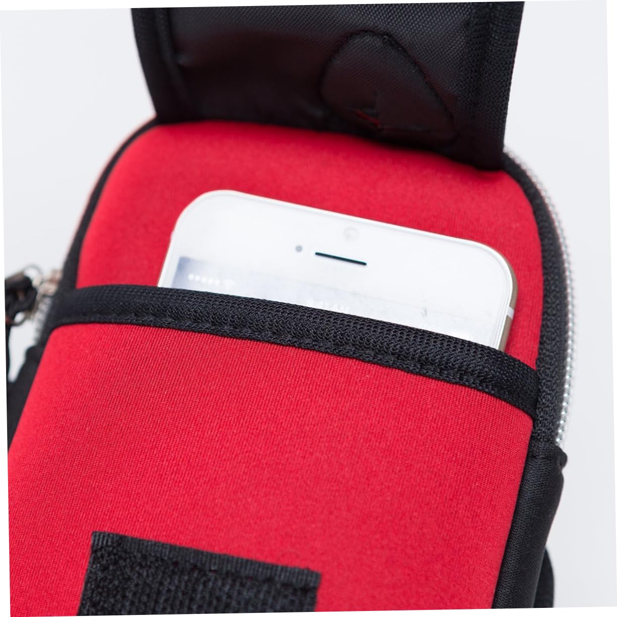 OSALADI 3 Pz borsa da braccio regolabile traspirante lavabile pacchetto braccia ciclo jogging ewexercise marsupio fascia da braccio borsa del pacchetto del braccio rosso