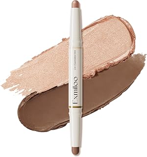 Exmiloo Double-Sided Eyeshadow Pen, Matte + Shimmer in 1 Pen, Waterproof, Smudge-pr…