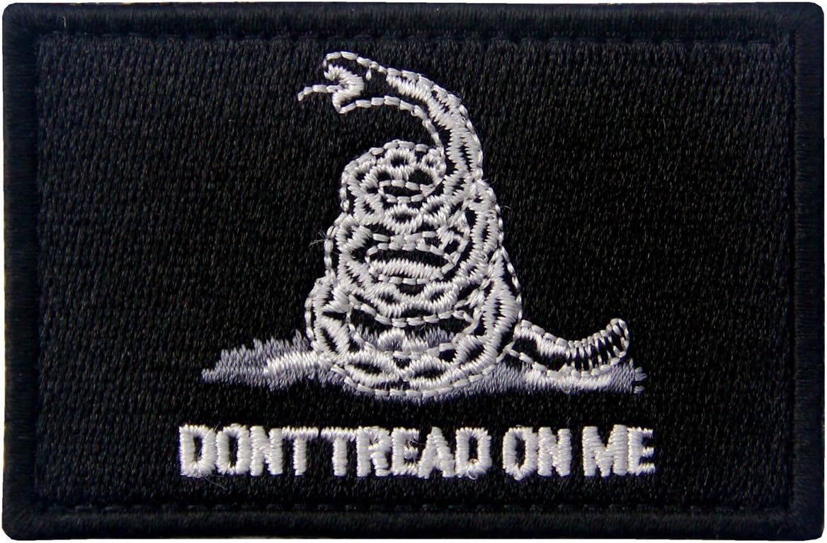Amazon.com: Gadsden Flag Yellow Embroidered Patch Dont Tread on Me w ...