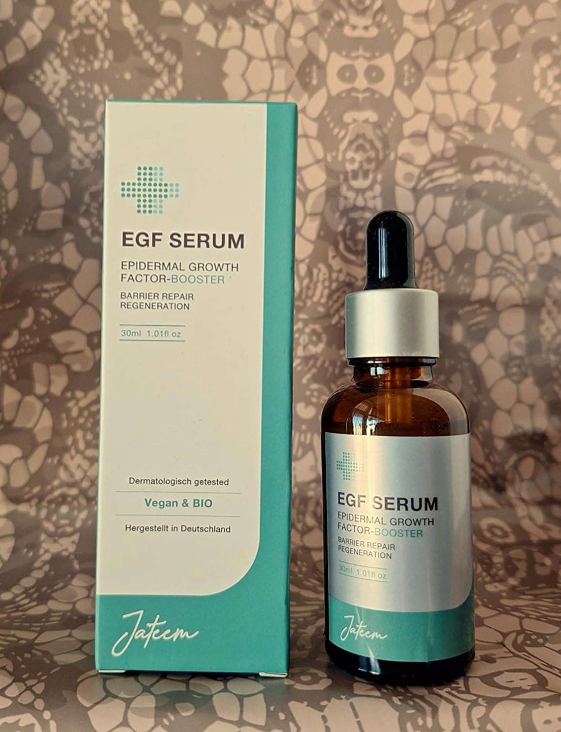 30 ml EGF siero ad alto dosaggio riparazione di acne, cicatrici chirurgiche, rughe, ustioni e macchie scure VEGAN&BIO microneedling anti-invecchiamento, prodotto in Germania