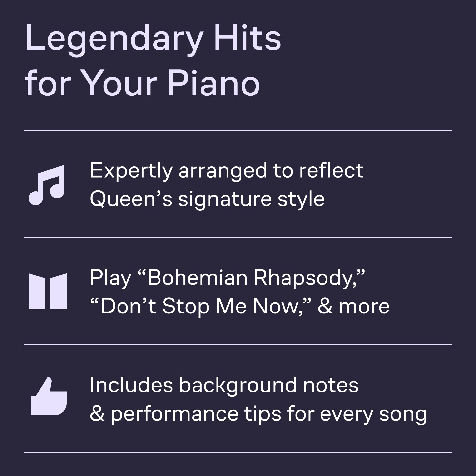 Really easy piano : queen - 20 queen hits - piano facile