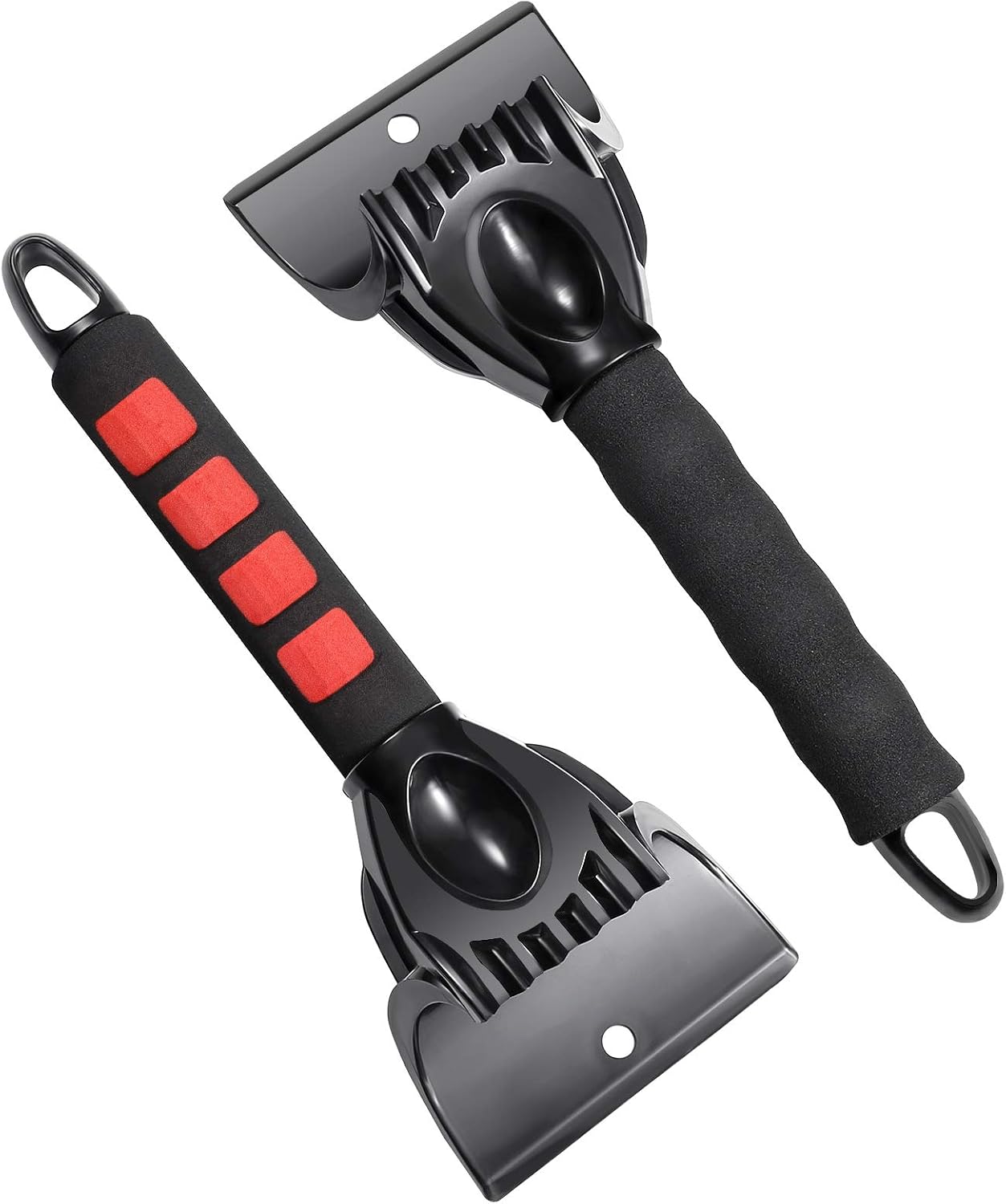 Divava Ice Scraper 2 Pack Snow Brushes Snow Scraper Frost Ice Removal Tool,Snow Ice Brush,Sturdy,Foam Grip,Compact Size,for Car Auto SUV Truck Windshield Windows