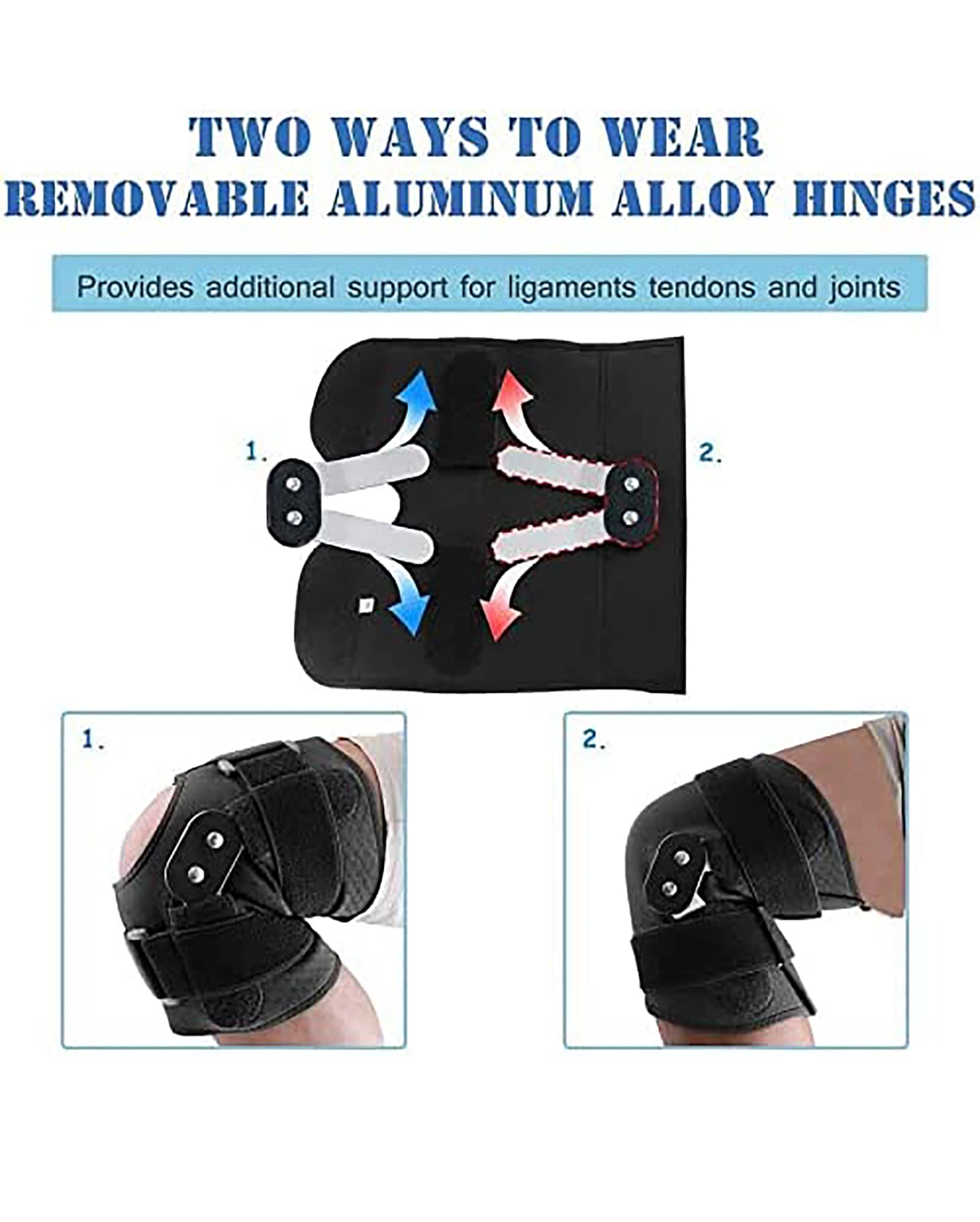 Offene Patella-Stützbandage, verstellbare Knie-Kompressionsbandage, Bänder, Sportverletzungen, orthopädische Schiene zur Schmerzlinderung bei Arthritis