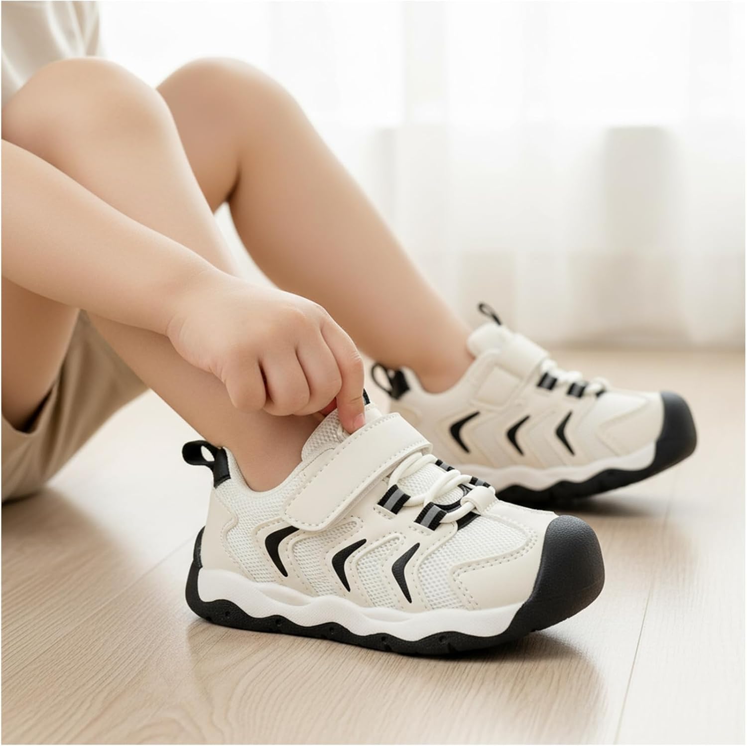 Baby Boy Girl First Walking Shoes Wide Toe Toddler Sneakers Breathable Non Slip Infant Barefoot Shoes 6 12 18 24 Months - Image 2