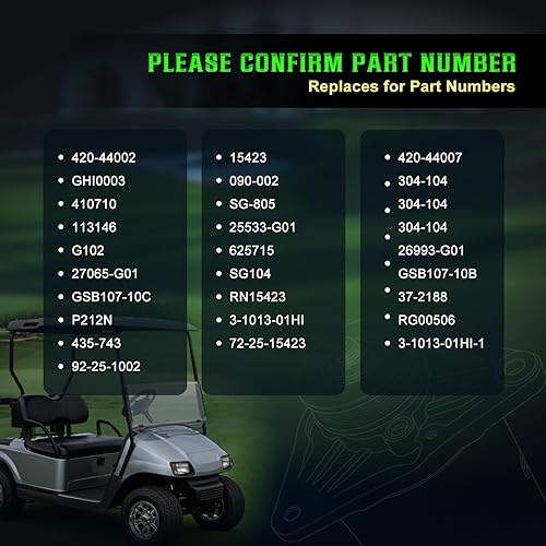 Miniatura 4 de Generador de arranque compatible con carrito de golf y carritos utilitarios EZ-GO 1993-2015 GXI875 GXT MG2 TXT, reemplazo del generador de arranque
