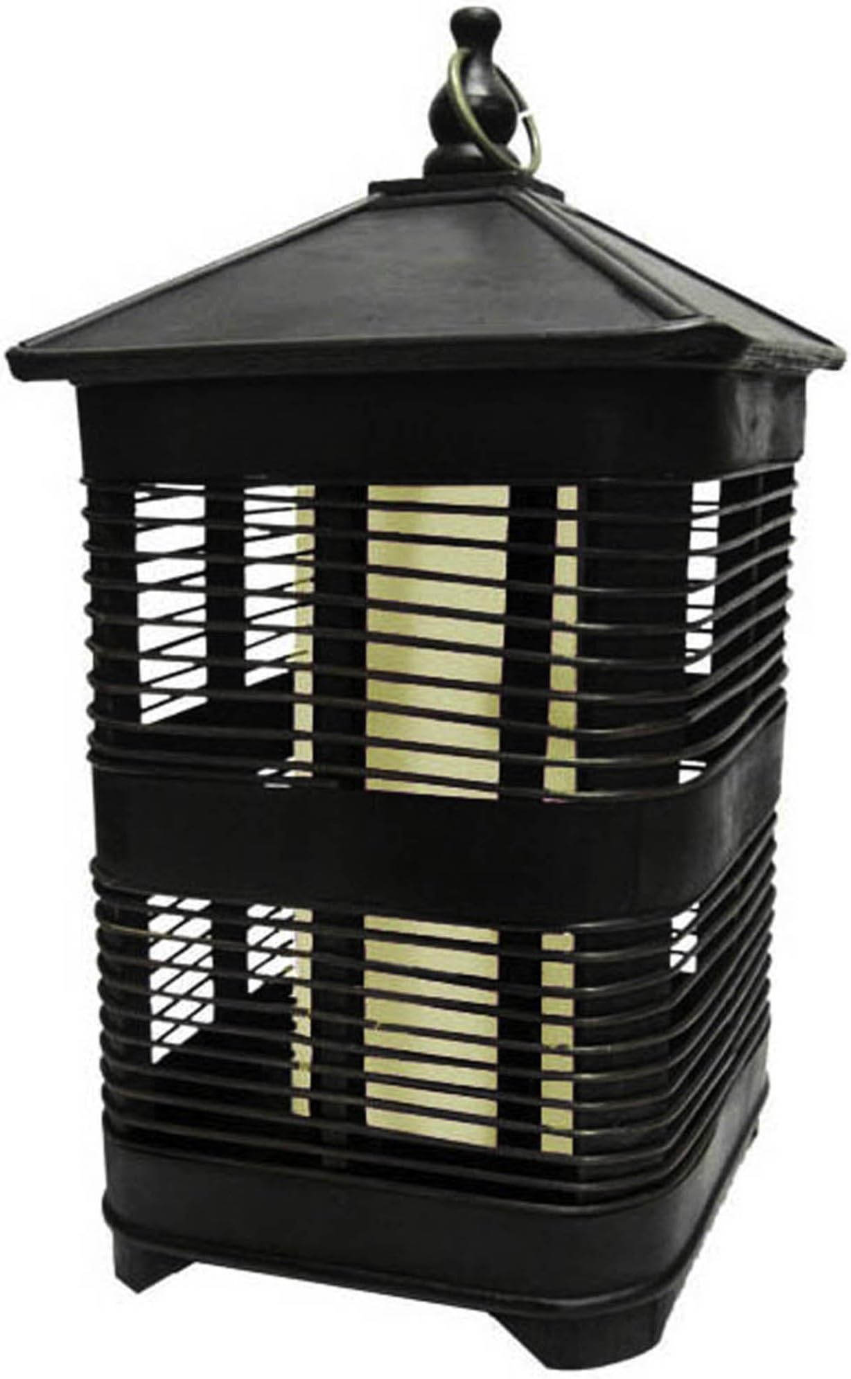 R801W Solar Zen Square Birdcage with White Light, 20-Inch