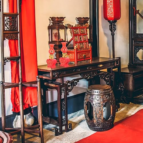 Miniatura 9 de Angoily Luces decorativas eléctricas sin llama velas rojas chinas velas velas centros de mesa de vela decoración china decoración china corazón