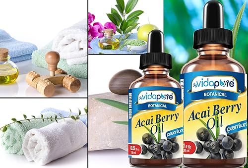 Miniatura 7 de Pure ACAI Berry Oil Virgen sin refinar crecimiento salvaje crudo sin diluir brasileño. 1 Fl.oz.- 1.0 fl oz. para el cuidado de la piel, el cabello,