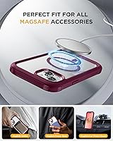 Vista 850 de Miracase Glass Series - Funda magnética para iPhone 15, compatible con MagSafe, de cuerpo completo, protector de pantalla de vidrio 9H integrado
