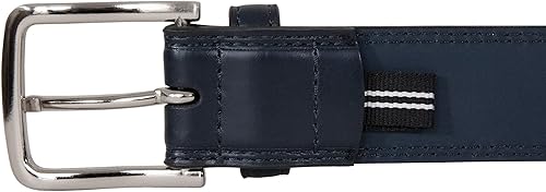 Miniatura 3 de Nautica Cinturón de cuero de vestir para hombres para trajes y pantalones Clásico Negocios Moda Ajustable Hebilla de metal