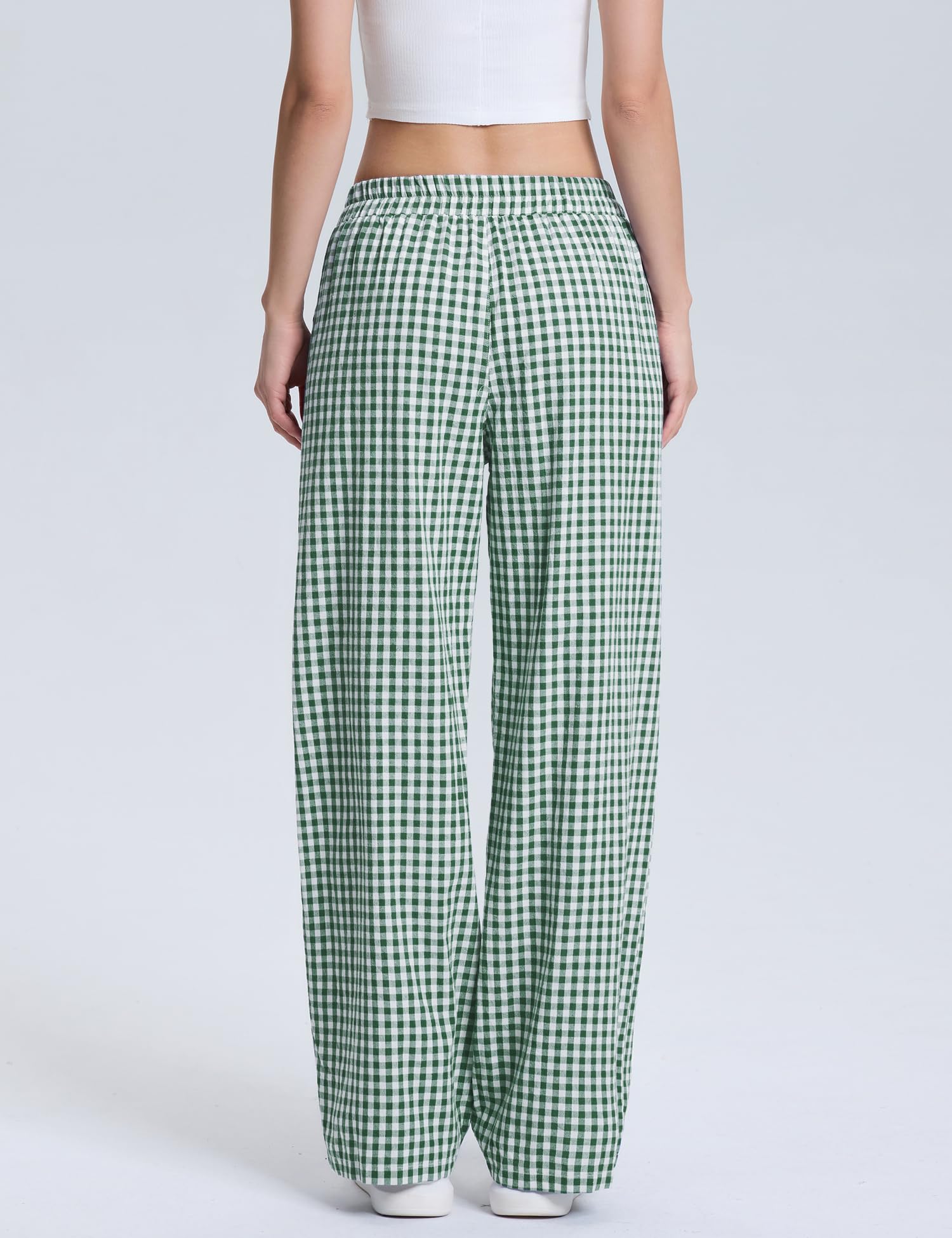 Rapbin Pantalones de pijama para mujer, ropa de dormir de algodón suave, casual, para verano, 2025, con bolsillos, ropa de dormir