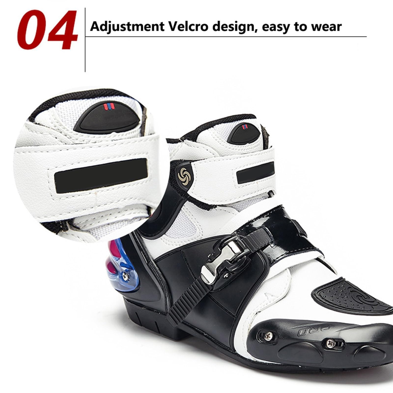 Generico Scarpe Da Moto Da Uomo, Stivaletti Corti Traspiranti Da Moto, Scarpe Da Ginnastica Da Moto In Pelle Impermeabili