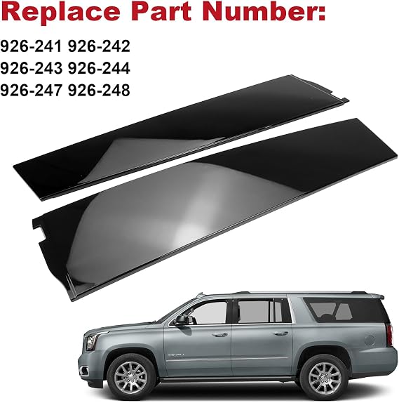 FEXON 6Pc B C Pillar Trim Set for Chevy Suburban for GMC Yukon XL 926-241