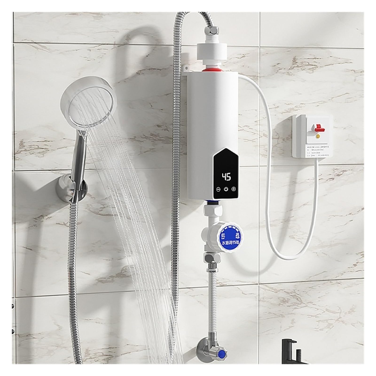 2000w Badkamer Keuken Instant Warmwaterkraan Elektronische Waterkraan Tankless Elektronische Boiler