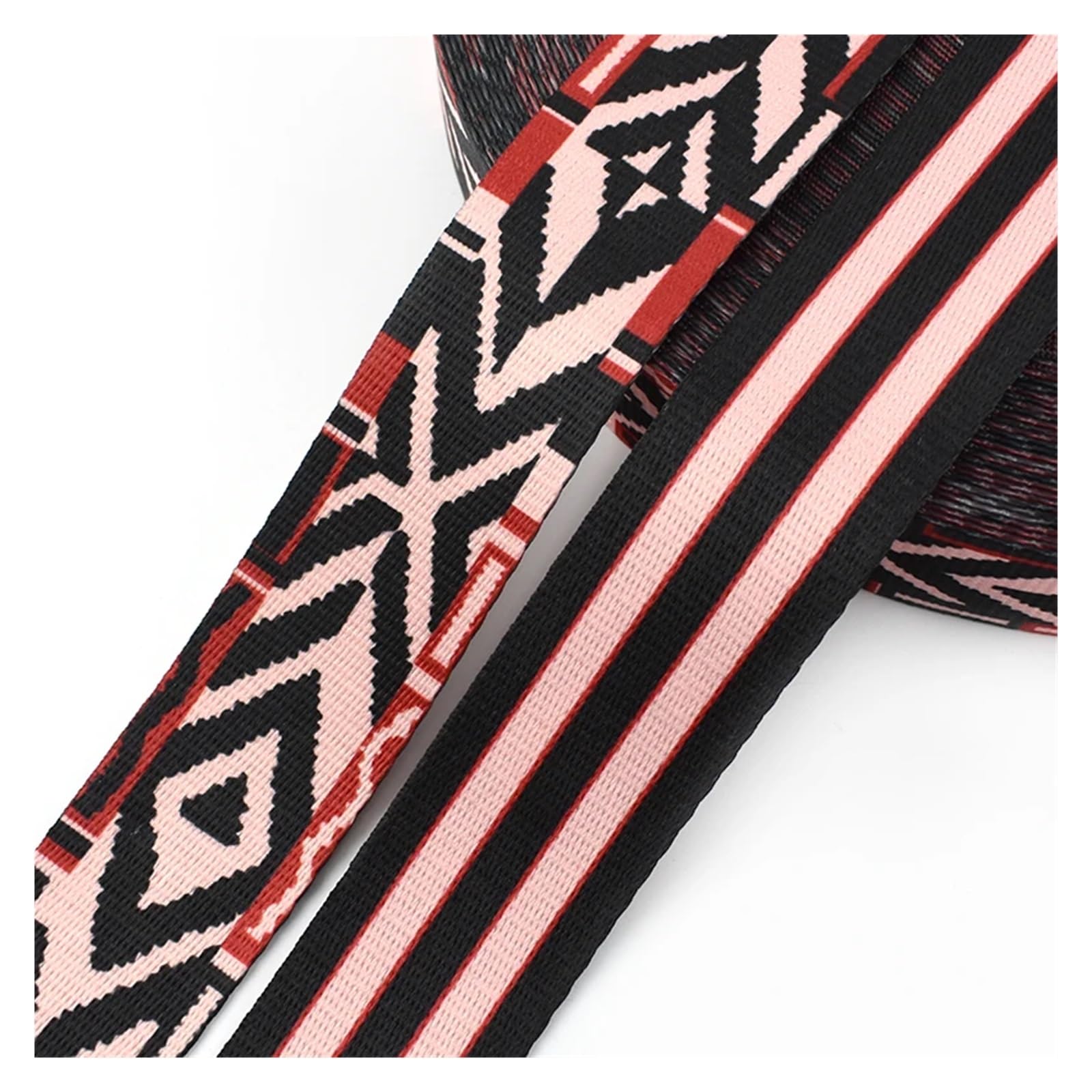 2Meters 38mm Ethnic Jacquard Ribbon Nylon Webbing for Bag Strap Belt Tape DIY Textile Clothing Decor Sewing Accessories(16)