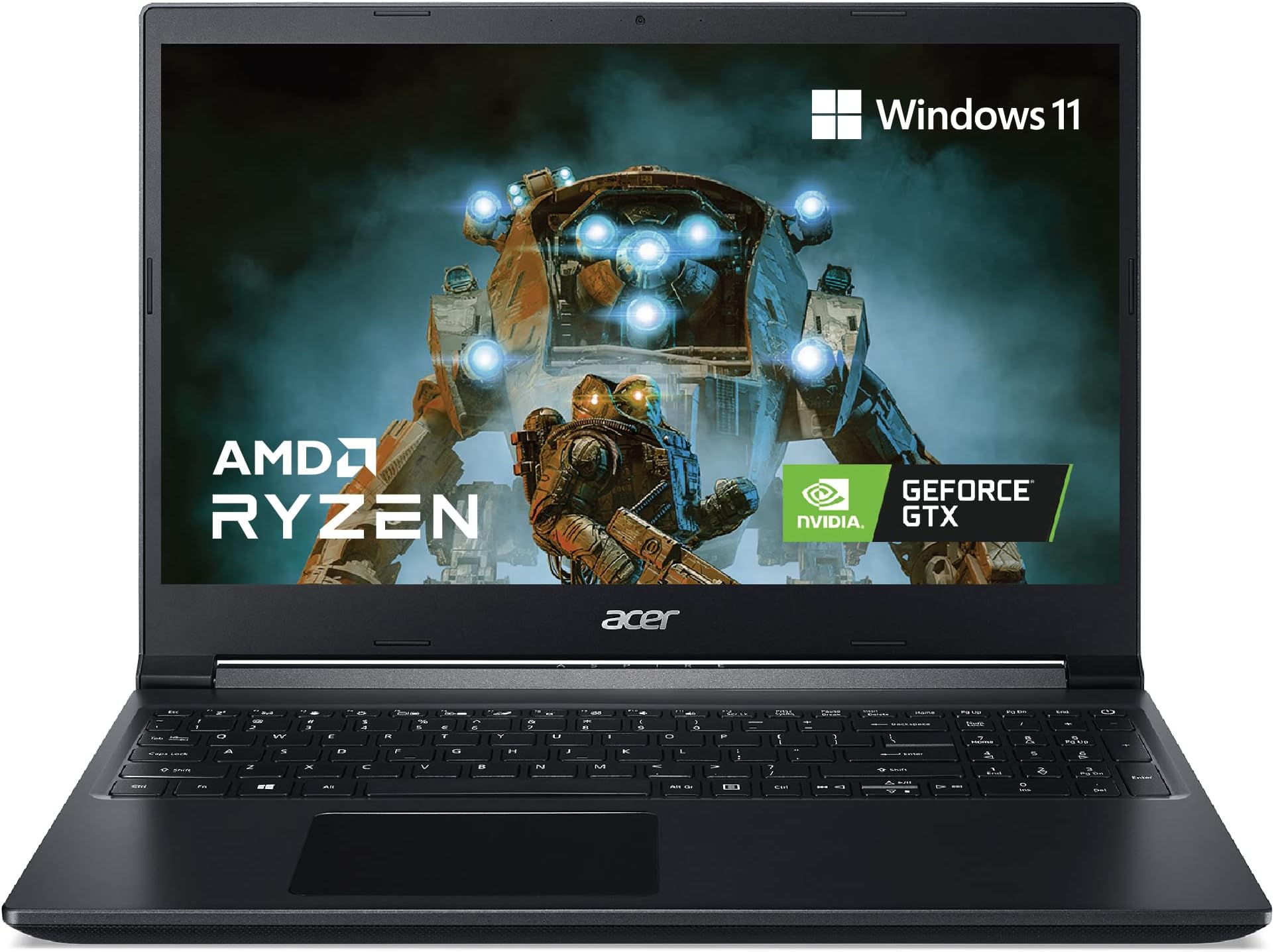 acer Aspire 7 AMD Ryzen 5 Hexa Core 5500U 15.6 inches Gaming Laptop (16GB/512GB SSD/Windows 11 Home/4GB Graphics/NVIDIA GeForce GTX 1650) A715-42G, Black, 2.15Kg