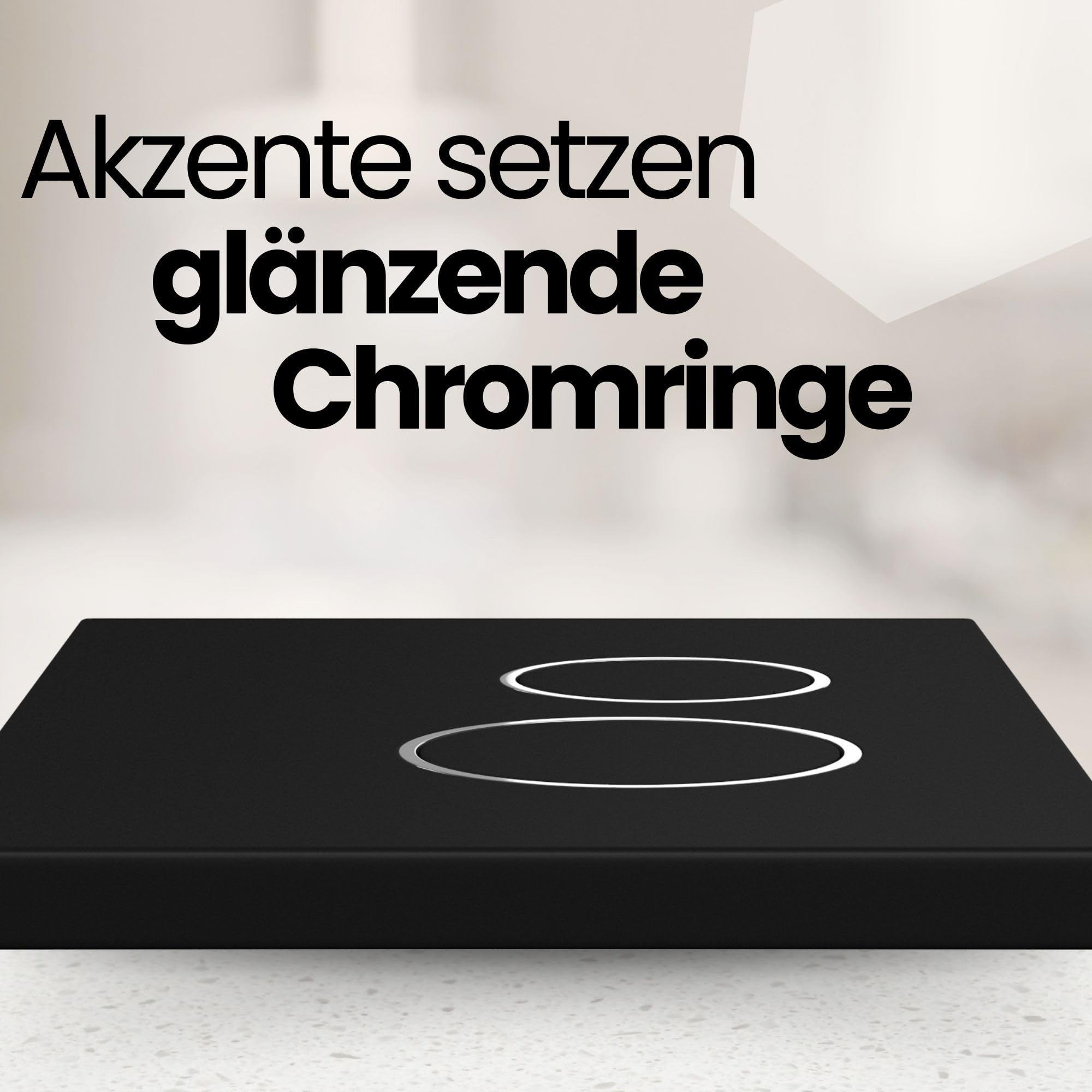 Piastra di comando per WC, adatta per Geberit Sigma, elemento a parete per cassetta di scarico Geberit Sigma UP300, UP320, UP700, UP720 (nero-cromo, plastica)