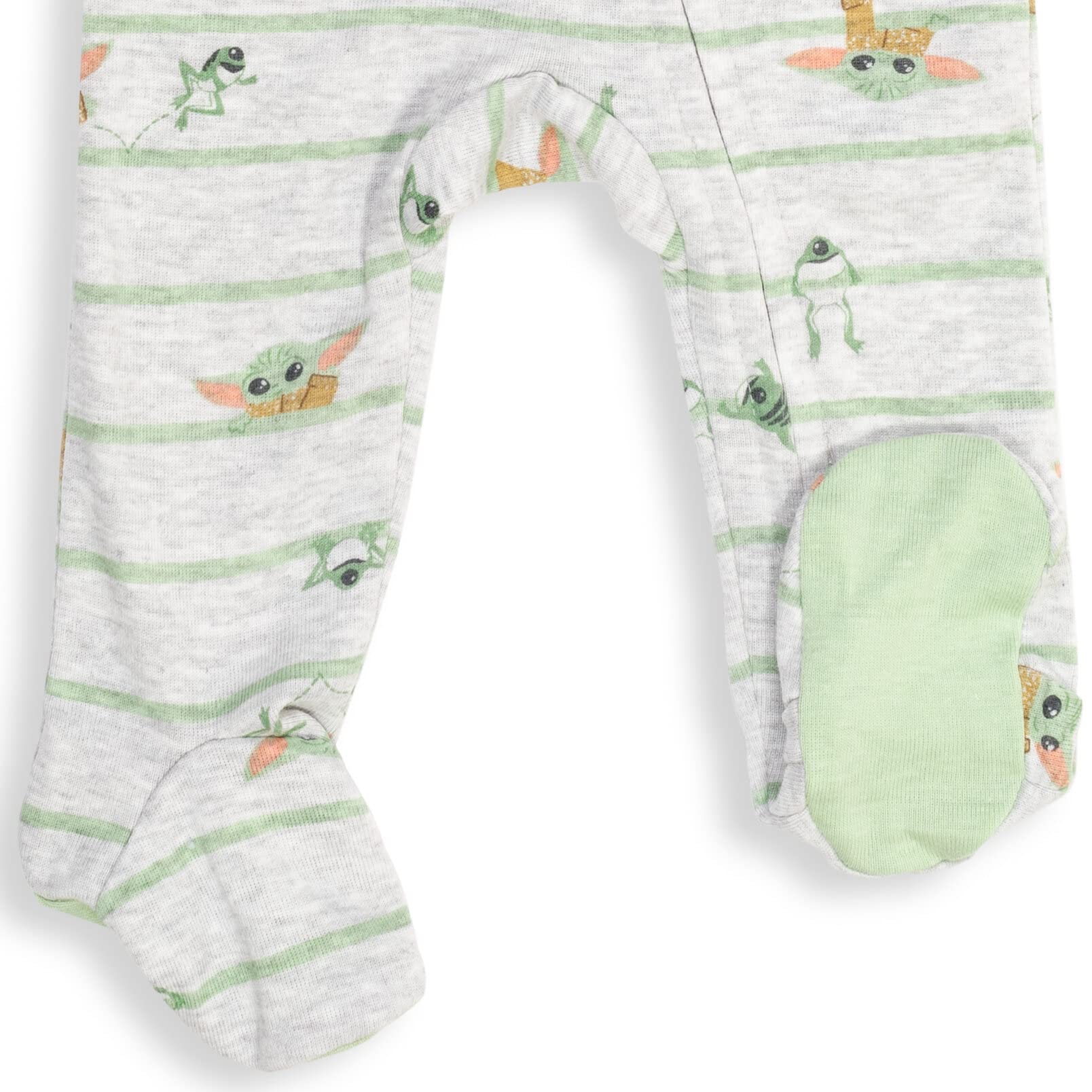 STAR WARS Baby Boys 2 Pack Sleep N' Play Footies