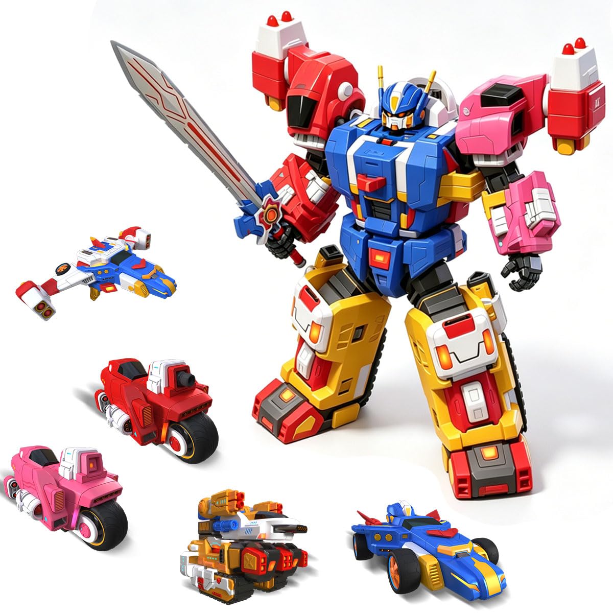 スポーツトイ・アクショントイ vosun Titos Amazon.com: Wenbeier 5 in 1 Toys Car Robot Toys for Kids, 10