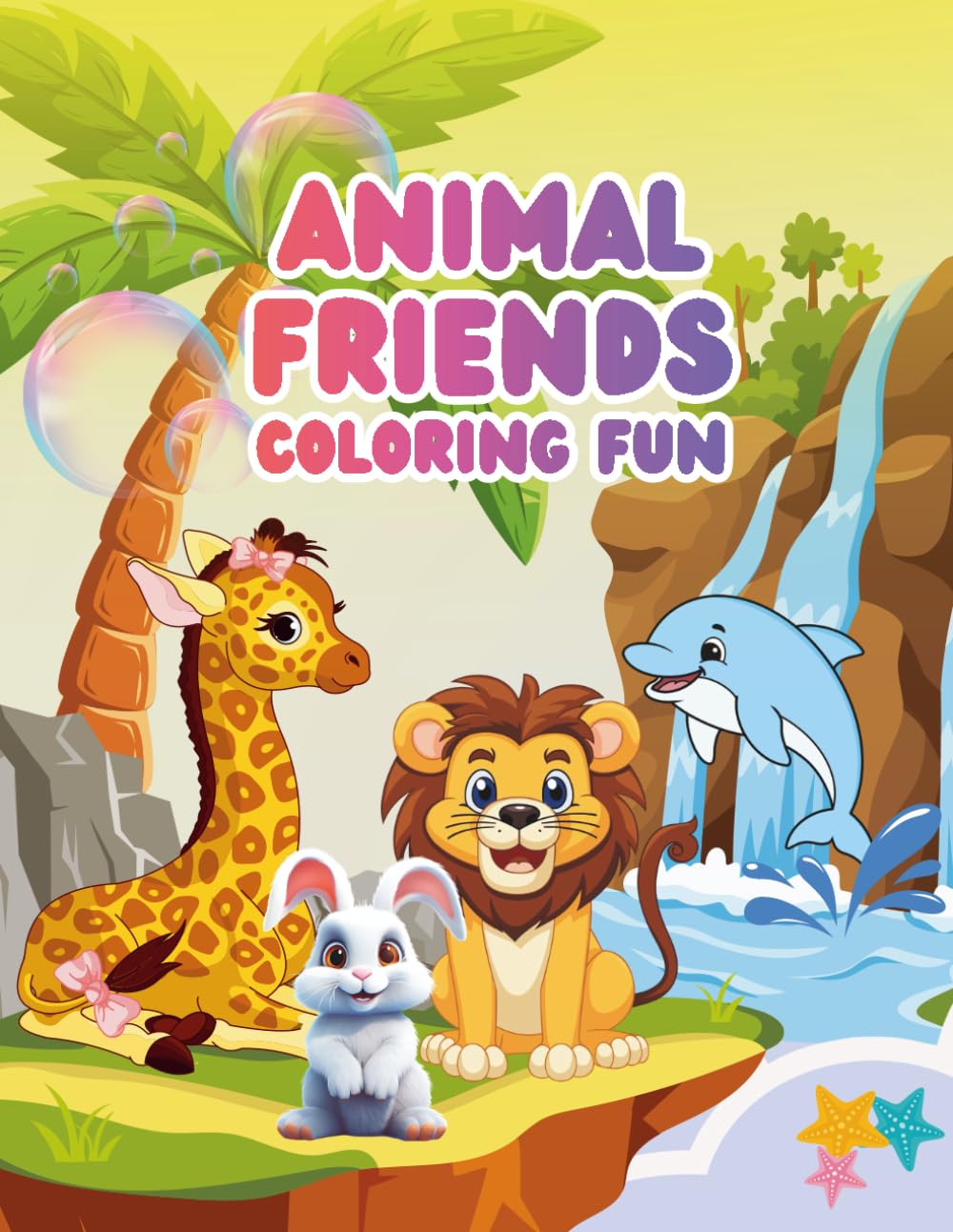Animal Friends Coloring Fun: A Creative Adventure for Little Artists Ages 4-7