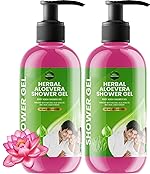 Parle Ropvatika 1 Liter Herbal Lotus Aloevera Bodywash Shower Gel Lotus 500ml Pack 2 (1 Liter)
