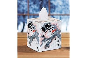 MARY MAXIM's Festive Tissue Box Kit for Timeless Holiday Cheer