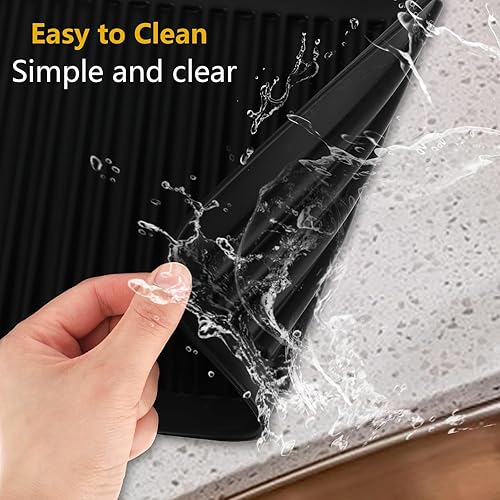 Miniatura 7 de Tapete grande de silicona resistente al calor, tapete térmico profesional de 12 x 9 pulgadas para rizador, rizador de pelo y aparatos de