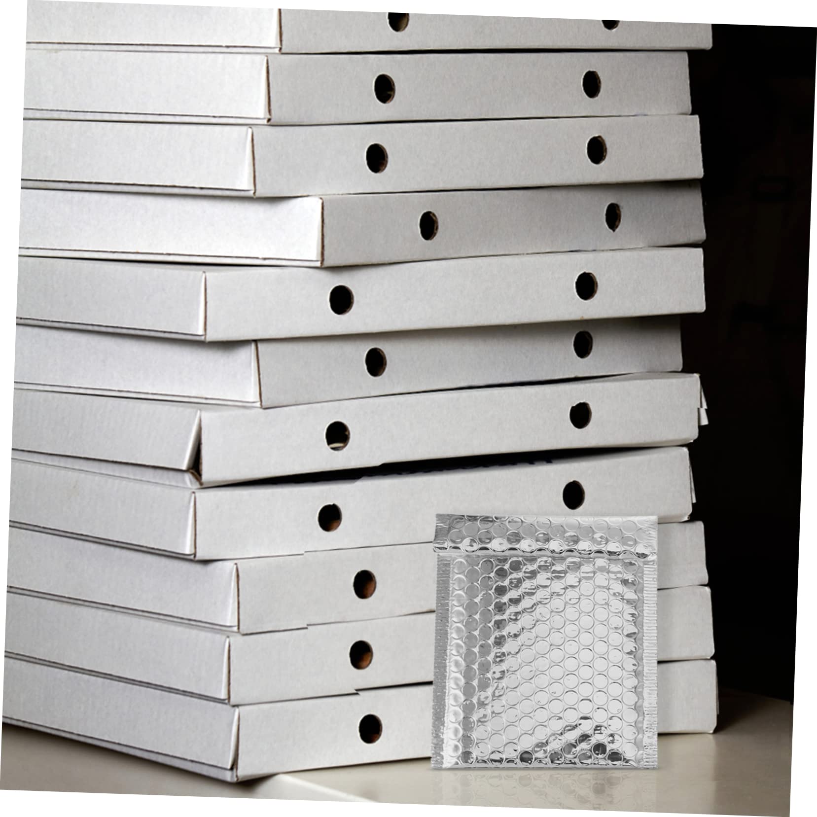 Enveloppes à Bulles Argentées 100 Pièces Makrofol pour Expédition | Laminées, Permettent L’écriture, Lot de 100, Usage Packaging et Écoles, Compatibles Étuis de Téléphone