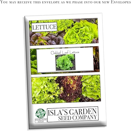 Miniatura 7 de Semillas de lechuga de hoja de roble para plantar, más de 1000 semillas tradicionales por paquete, semillas de jardín de Isla (semillas de jardín de