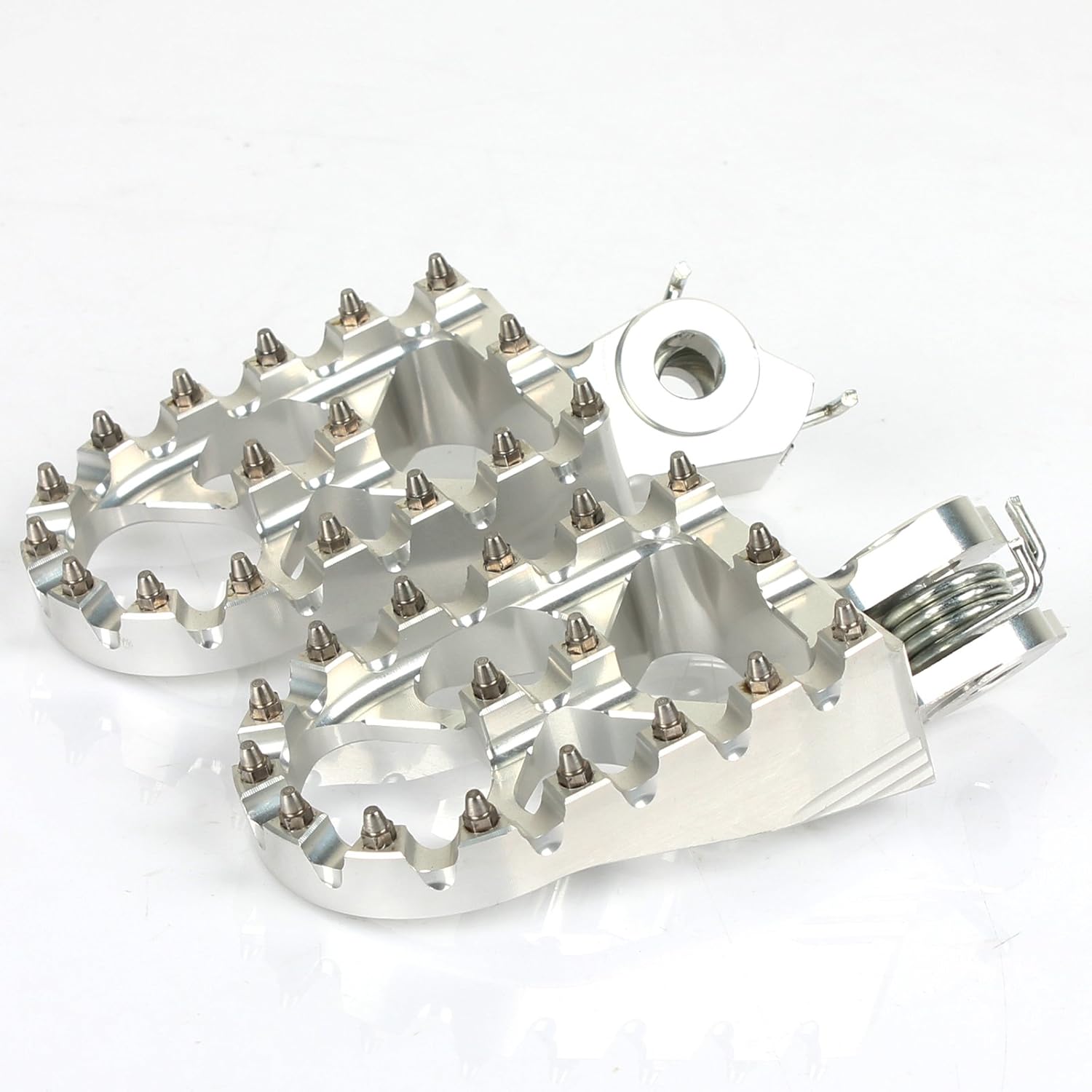 TOFR Billet CNC Footpegs Pedal Plate for Suzuki RMZ250 RMZ450 2010-2024 for Sur-ron Light Bee 2017-2021