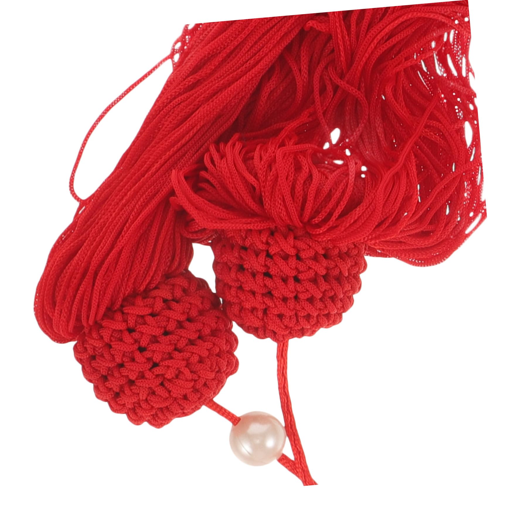 Cabilock Borla Roja de Tela para Adorno de Sable de Tai Chi, Material Seguro y Uso Versátil para Equipamiento de Práctica Marcial