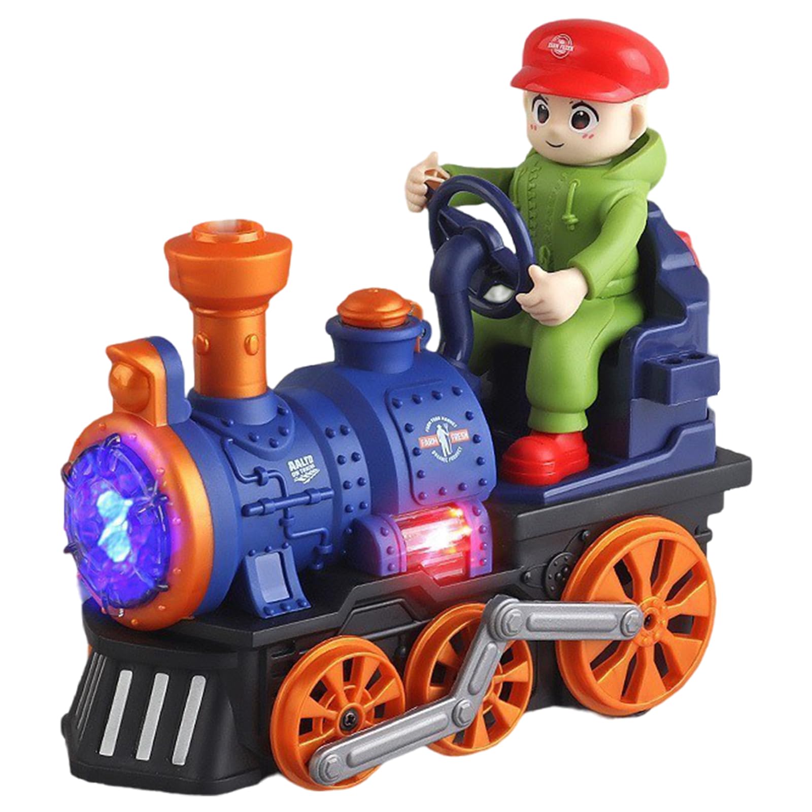 Kids Electric Steam Train Toy with Realistic Steam, Lights & Sounds, Battery Powered Locomotive Engine, Universal Wheel, Spray Train for Toddlers & Boys, Gift for Ages 3+