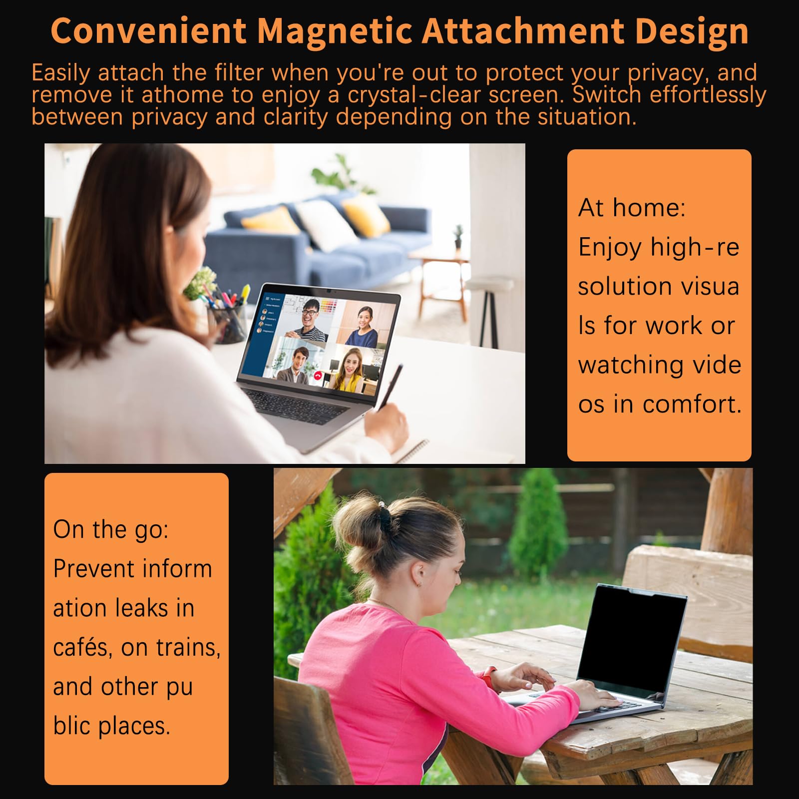 Magnétique Filtre de Confidentialité pour 13.8 Pouces Surface Laptop 7, Anti Espion, Anti-Lumière Bleu, Anti-Reflet Film, Amovible Filtres d'écran pour Surface Laptop 7, 13.8"