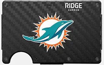 The Ridge NFL Edition Men's Minimalist Aluminum Wallet - Miami Dolphins