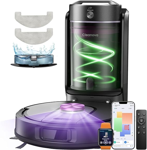 Vexilar W15 Robot Aspirador y Fregasuelos 10000Pa, Aspirador