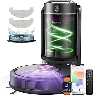 Vexilar Robot Vacuum and Mop with Multi-Cyclone Bagless Self