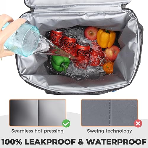 Miniatura 4 de Heytrip Mochila enfriadora de 3654 latas con aislamiento impermeable para 20 horas de retención de frío, enfriador a prueba de fugas con correa de