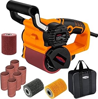 Drum Sander for Woodworking, Surface Conditioning Tool, Burnishing Polishing Machine, Paint Stripper Remover, Variable