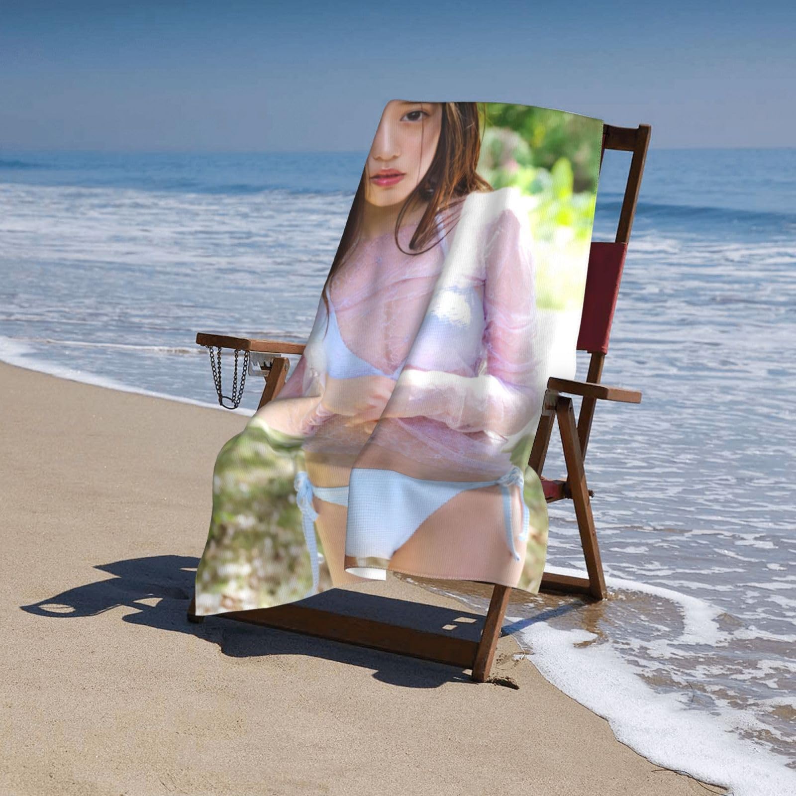 Amazon.co.jp: バスタオル 今田美桜 ビーチタオル 大判 肌にやさしい