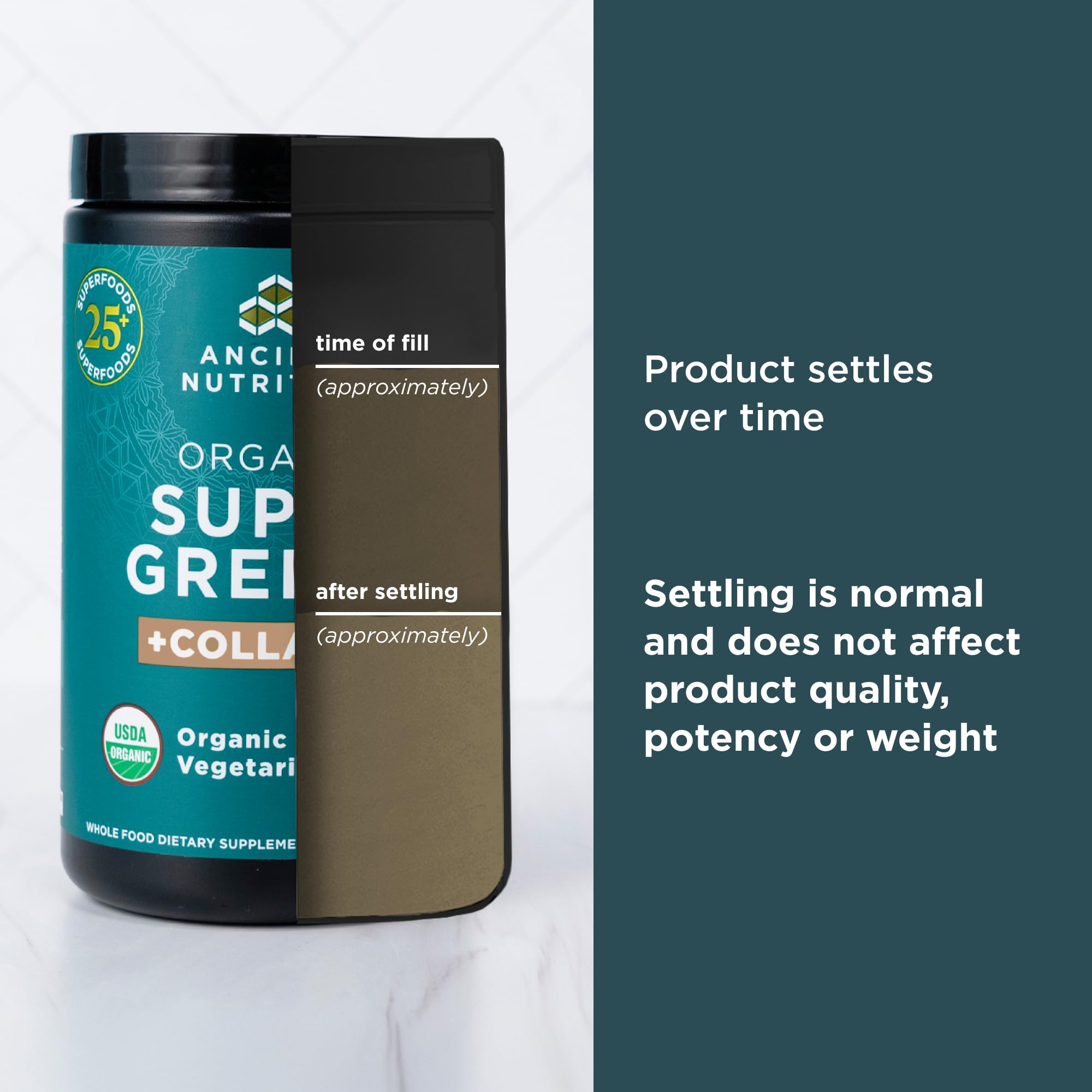 Ancient Nutrition Organic Super Greens + Collagen Peptides Powder — Amazon image 6