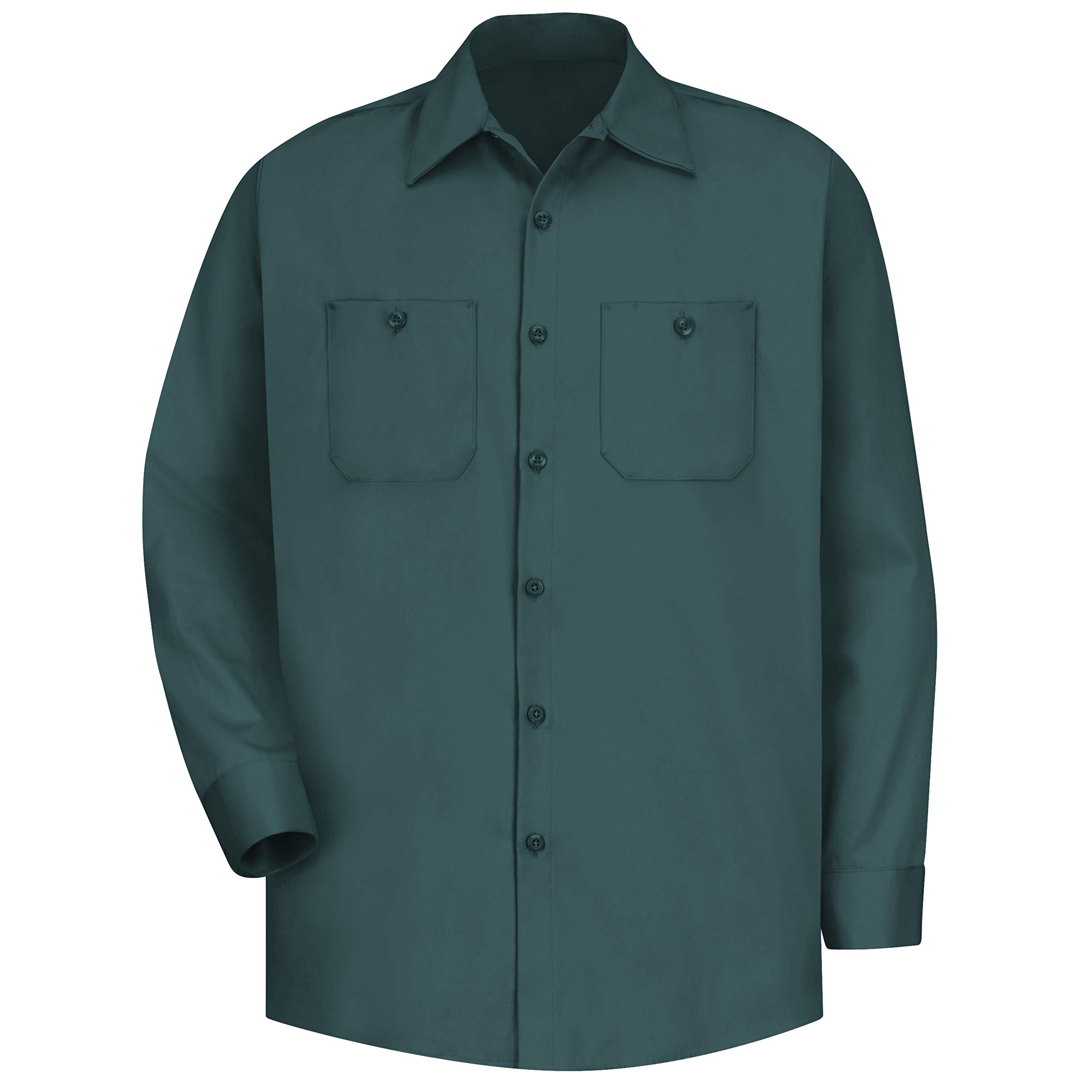 Red Kap - Camisa de Trabajo de algodón para Hombre, Resistente a Las Arrugas, Verde (Spruce Green), 3X-Large