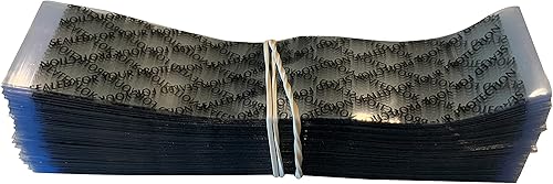 Banda retráctil perforada impresa de 4.921 x 1.102 in para frascos de vidrio, frascos de plástico, latas de metal y más. Diámetro compatible 3