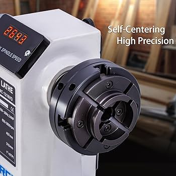 CXRCY 4Inch Lathe Chuck for Woodworking, 4 Jaw Self