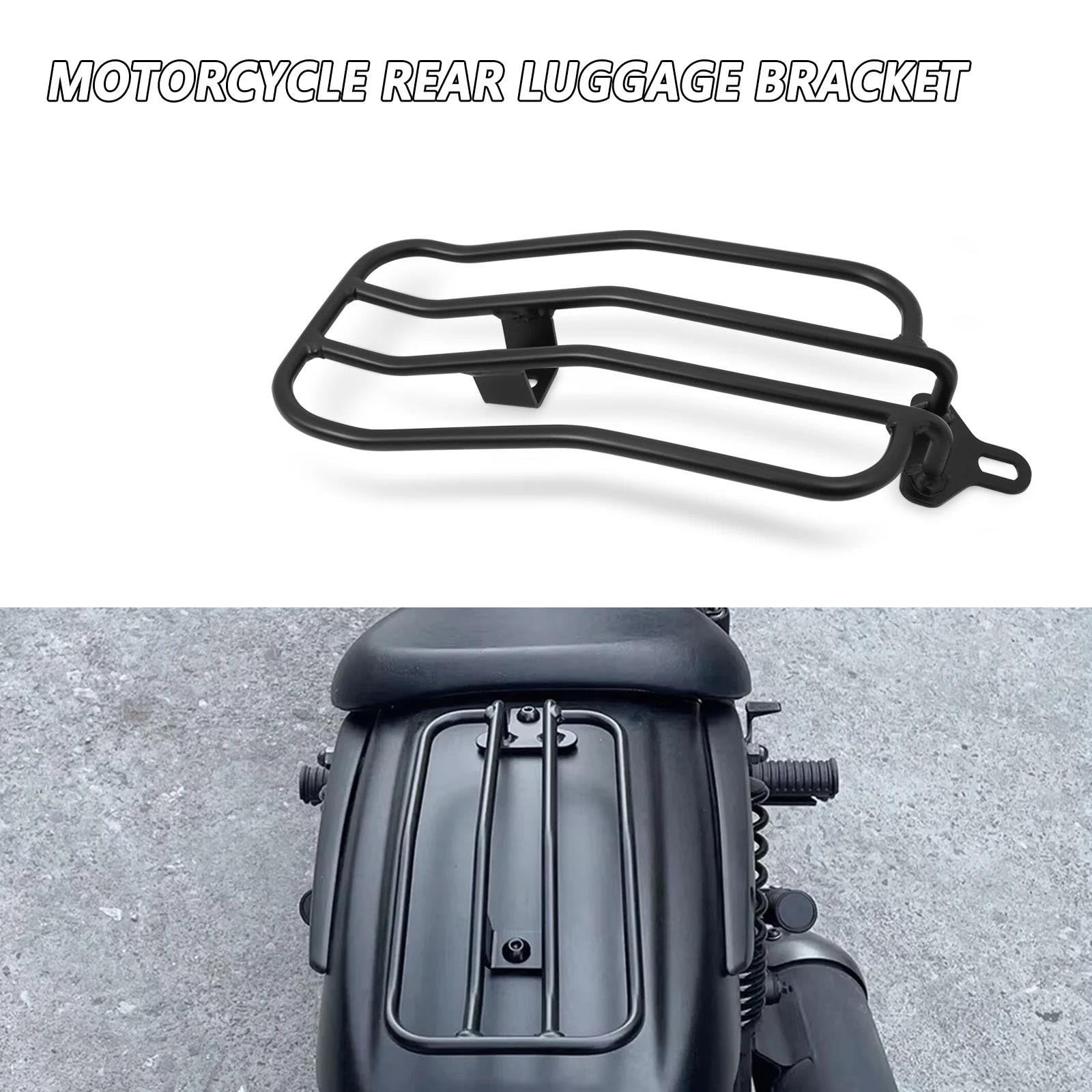 Estante Bolsas Soporte Portaequipajes Asiento Individual para Eliminator 500 500SE 2024-25 | Portaequipajes trasero instalación sencilla para mayor capacidad transporte equipaje.