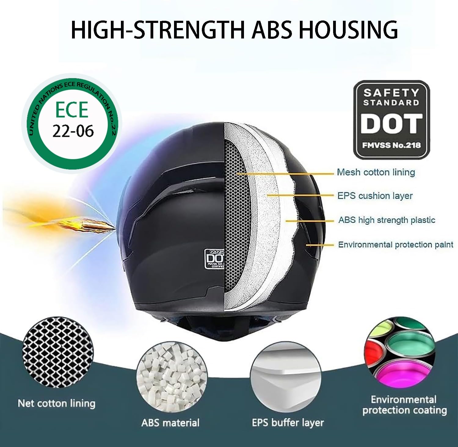 Casco Abatible con Doble Visera, Casco Moto Modular con Bluetooth, Guantes Térmicos Touchscreen, 40 Piezas Cintas Reflectantes, ECE Homologado Doble Visera, Mujer Hombre Adultos I,Large
